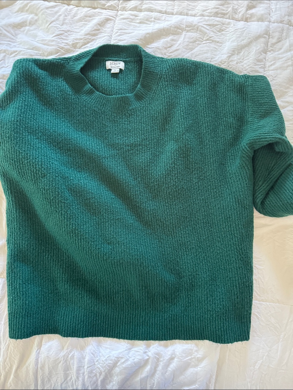 J. Crew Men's Teal Crewneck Sweater